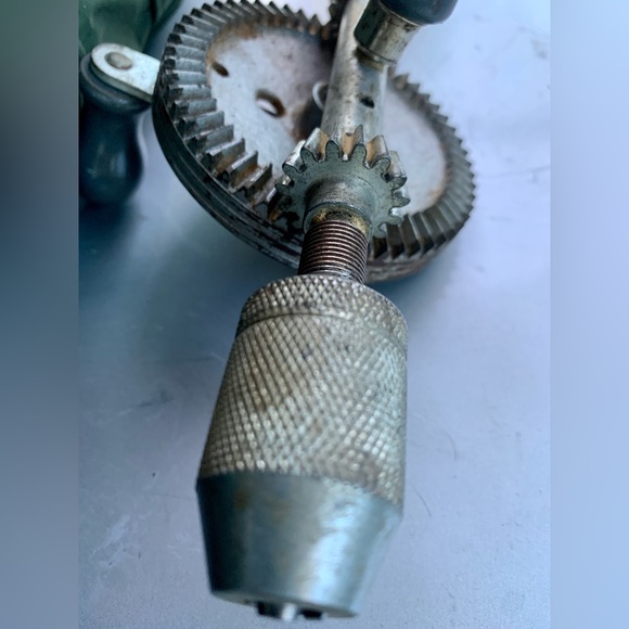 Mid Century Vintage Stanley Handyman Handheld Manual Eggbeater Drill H1220 - Picture 4 of 16